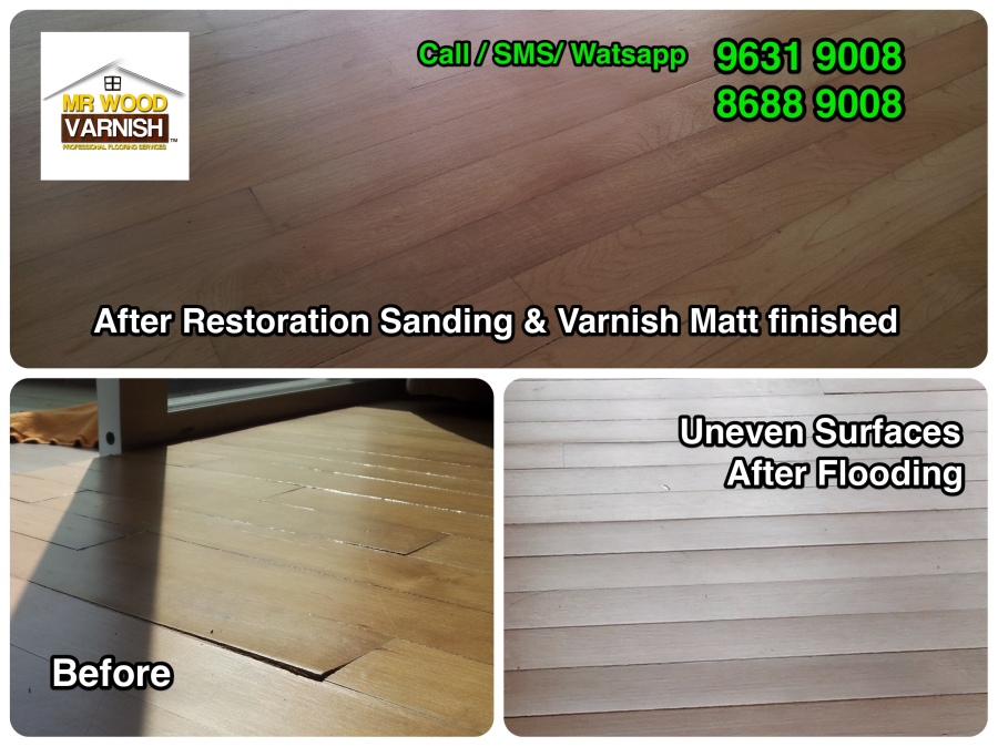 Wood Floor After Flooding Repairs. Call 96319008